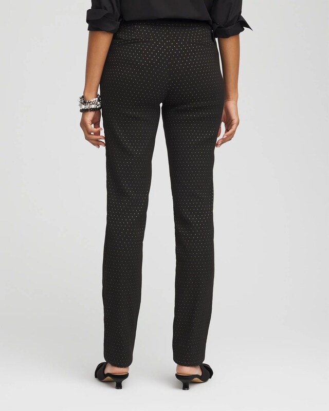 Brigitte Slim Full-Length Jacquard Pants - image 3